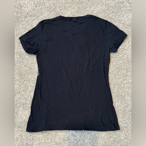 Black Multi Color Sugar Skull Print Tee - Picture 3 of 5